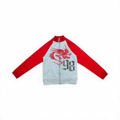 RED DRAGON ZIP UP RAGLAN