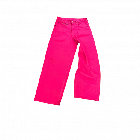 PINK BAGGY SKATE DENIM