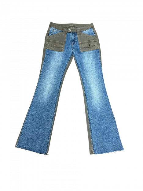 WOMENS HYBRID CARGO BOOTCUT JEANS